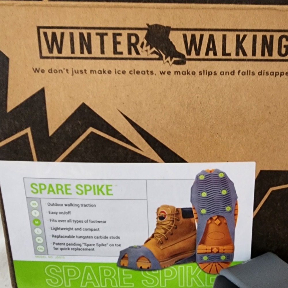 Winter Walking Spare Spike Traction Cleats Industrial Ice Grips Overshoes Medium